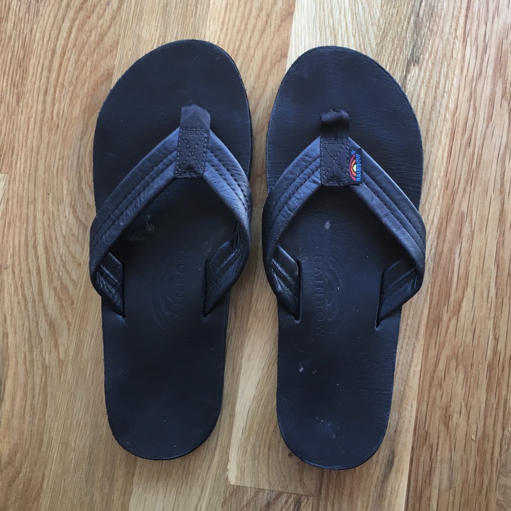 Women's rainbow flip flop sandals